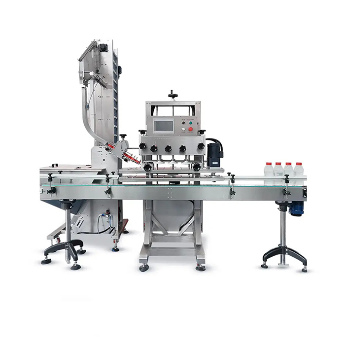 Peiriant Cap Potel Dŵr Sgriw Plastig Cyflymder Uchel Awtomatig