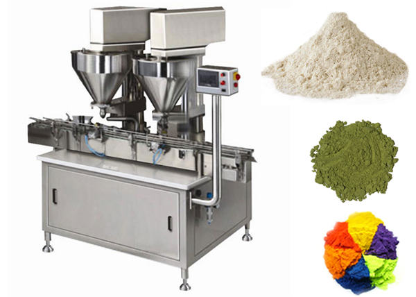 Peiriant Llenwi Powdwr 2 Ben Awtomatig